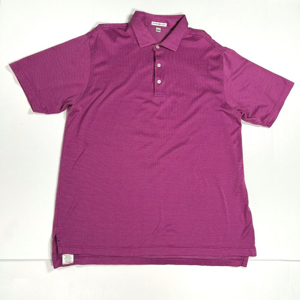 Peter Millar Short Sleeve Golf Shirt Men's Sz L
